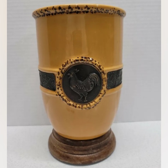 Pier 1 Kitchen Pier Imports Ceramic Rooster Utensil Holder Poshmark